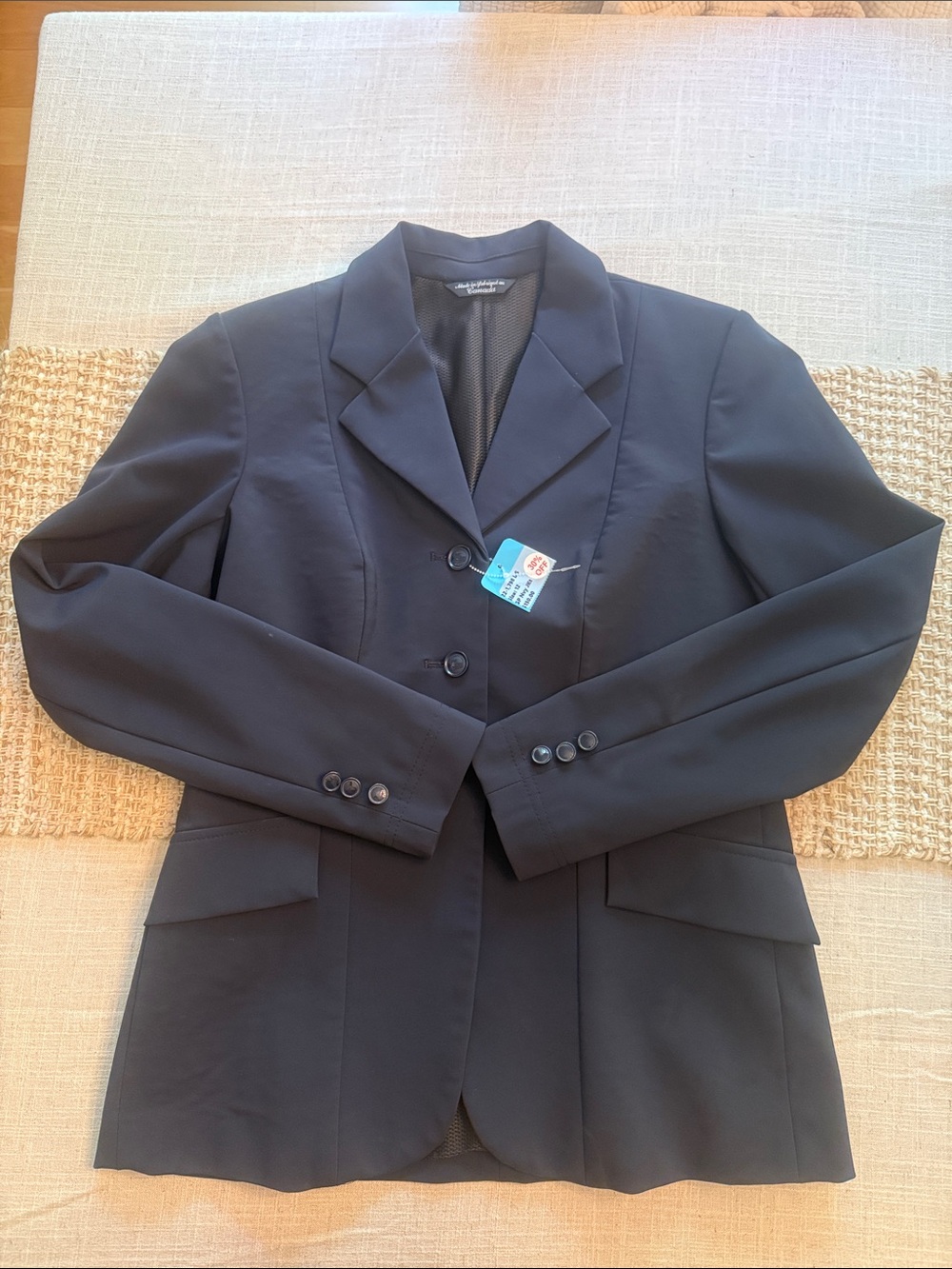 Grand Prix Navy Equestrian Show Coat Size 12